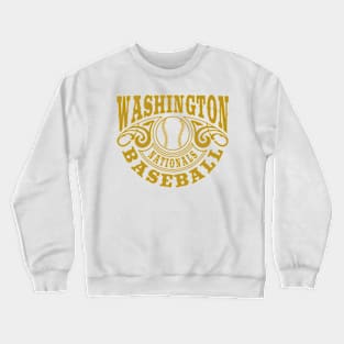 Vintage Retro Washington Nationals Baseball Crewneck Sweatshirt